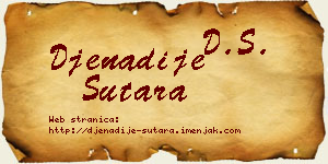 Đenadije Sutara vizit kartica
